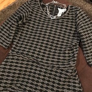 Max Studio lined dress necklace not included.